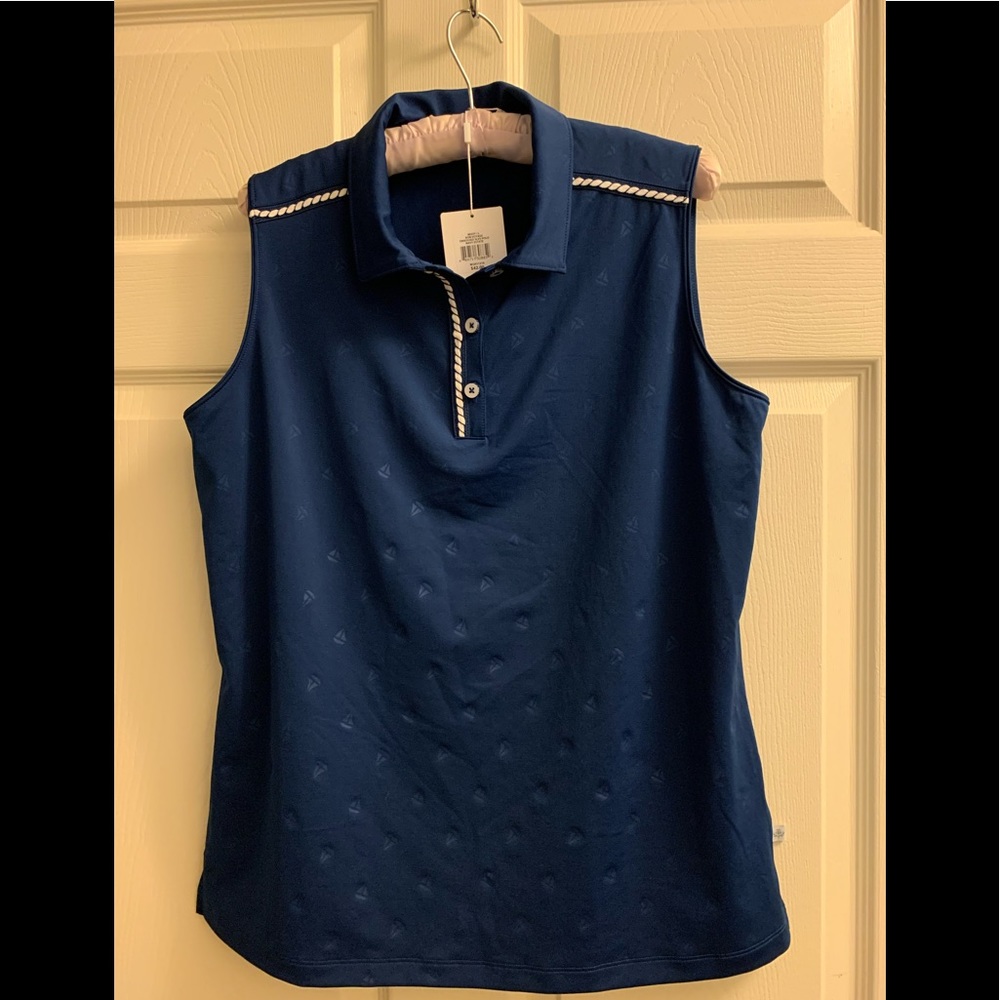 Nautical Sleeveless Polo